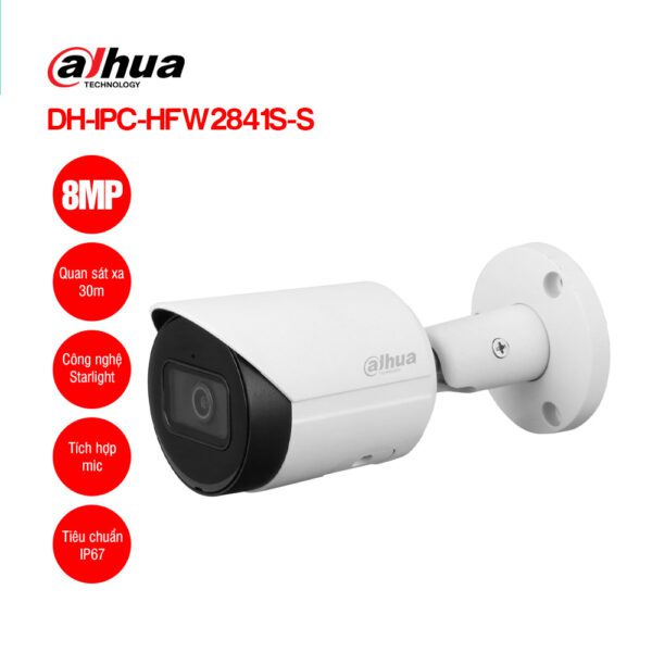 8MP IR Fixed-focal Bullet WizSense Network Camera