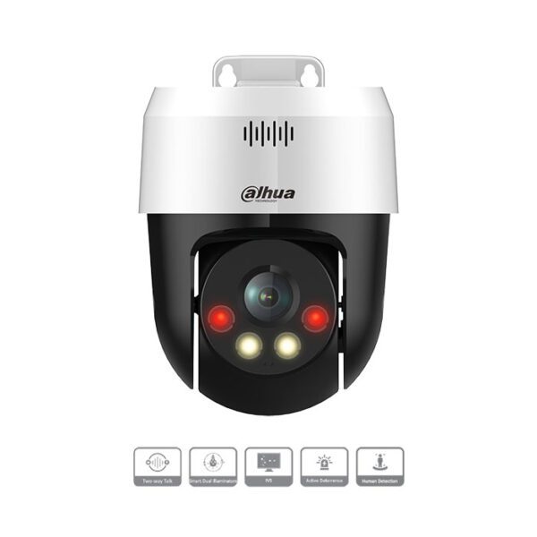 Camera PT IP 2MP IR và ánh sáng trắng,đầy đủ màu sắc.